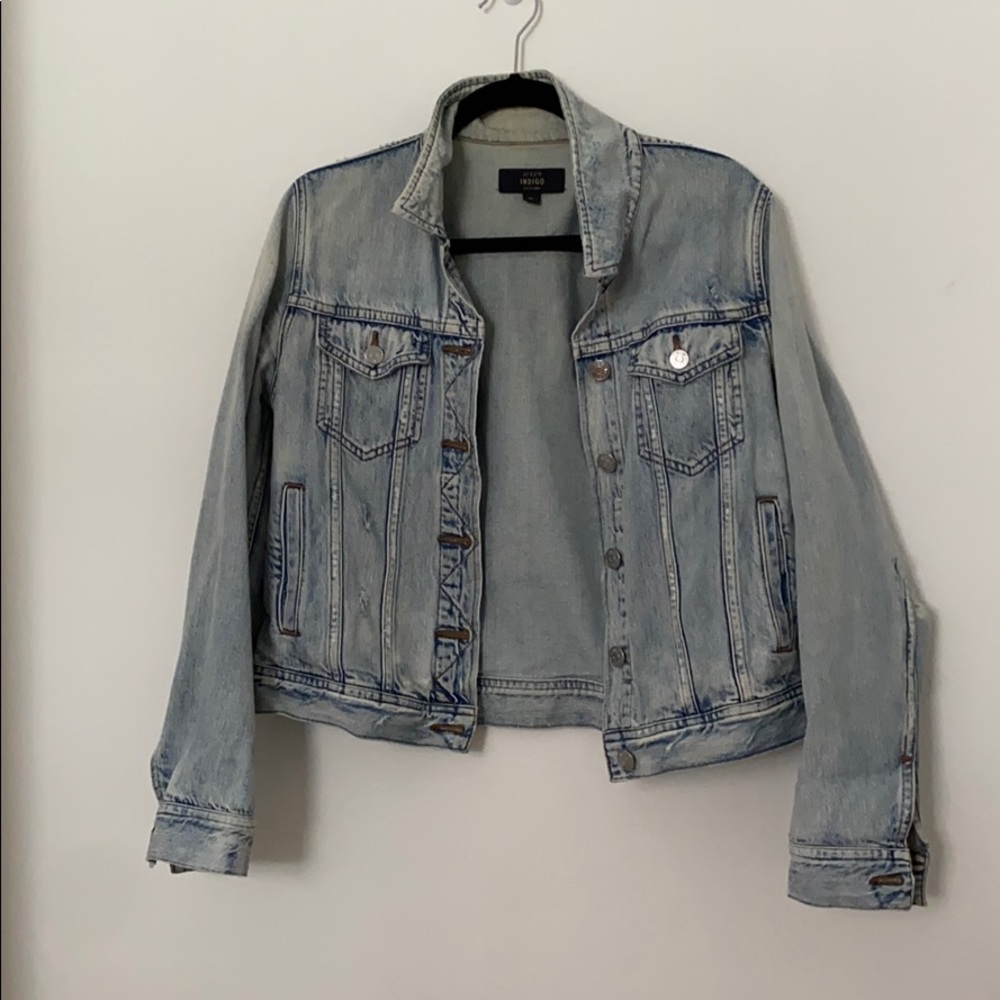 J.Crew Distressed Denim Jacket